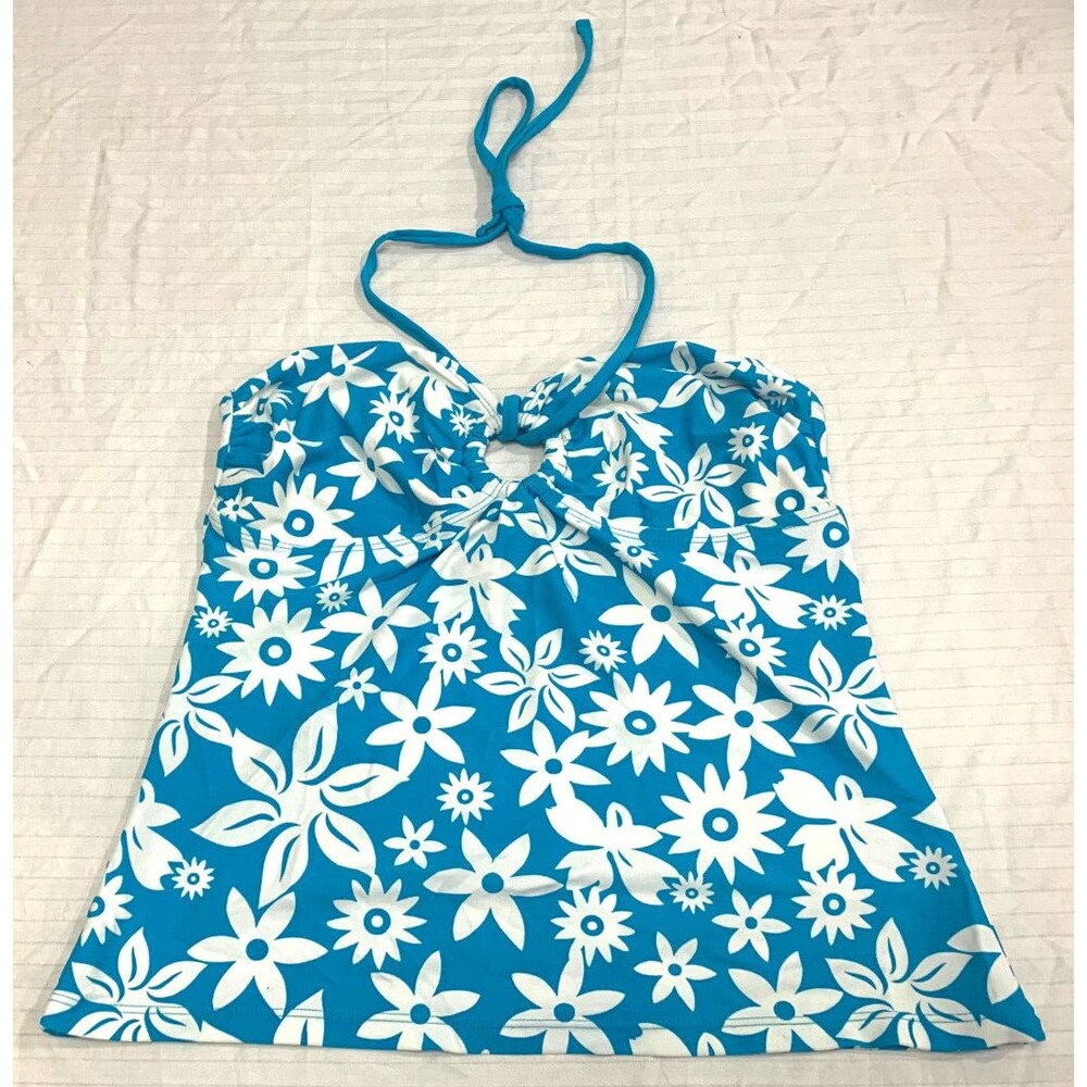 XOXO WOMENS SWIM TANKINI TOP SIZE L